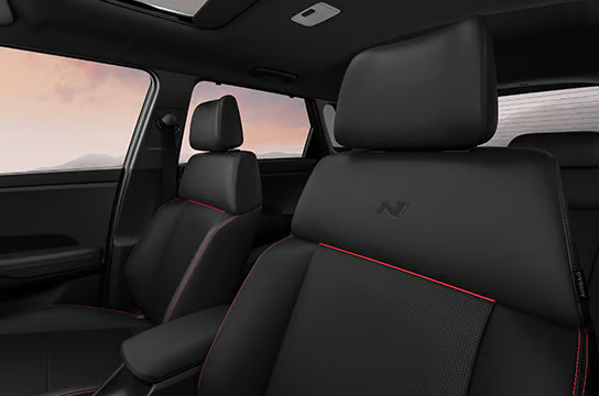 sporty-black-leather-seats-with-N-branding